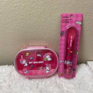 Sanrio My Melody Bento Box with Fork and Spoon